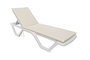 Atelier Del Sofa Cojín para Tumbona Blanco Ancho 100 cm Alto 60 cm Profundidad 80 cm Tela poliéster IMPERTEX Impermeable